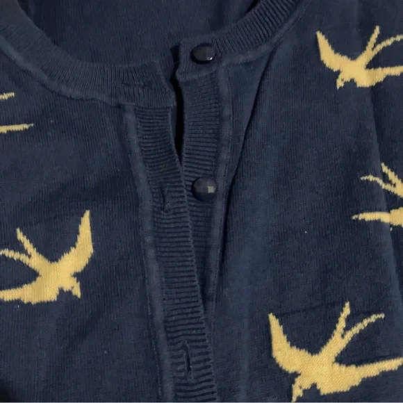Sunny Girl ModCloth Blue Bird Cardigan - Picture 3 of 7